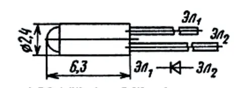 3Л115А-01 диод излучающий фото 3