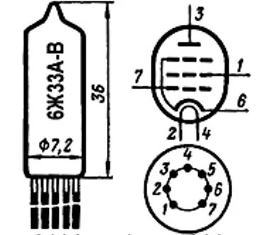 6Ж33А-В радиолампа фото 3 6Ж33А-В радиолампа фото 3