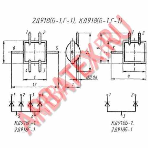 2Д918Г-1Н диодная матрица фото 2 2Д918Г-1Н диодная матрица фото 2